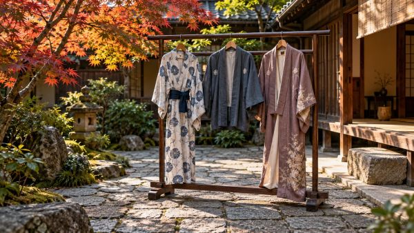 Distinguez le yukata, haori et kimono : guide essentiel