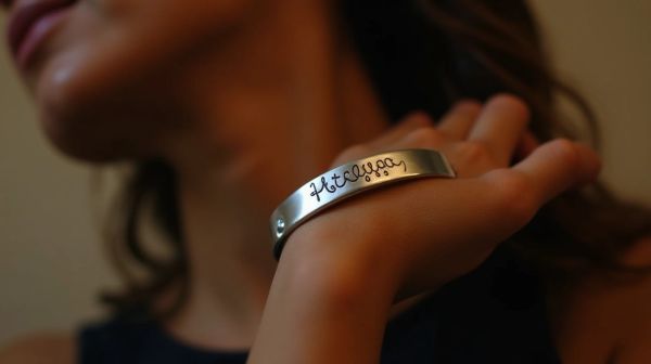 Exprimez votre style avec un bracelet argent personnalisé pour femme